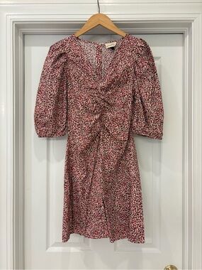 Target Women's Red Patterned Short Sleeve Dress